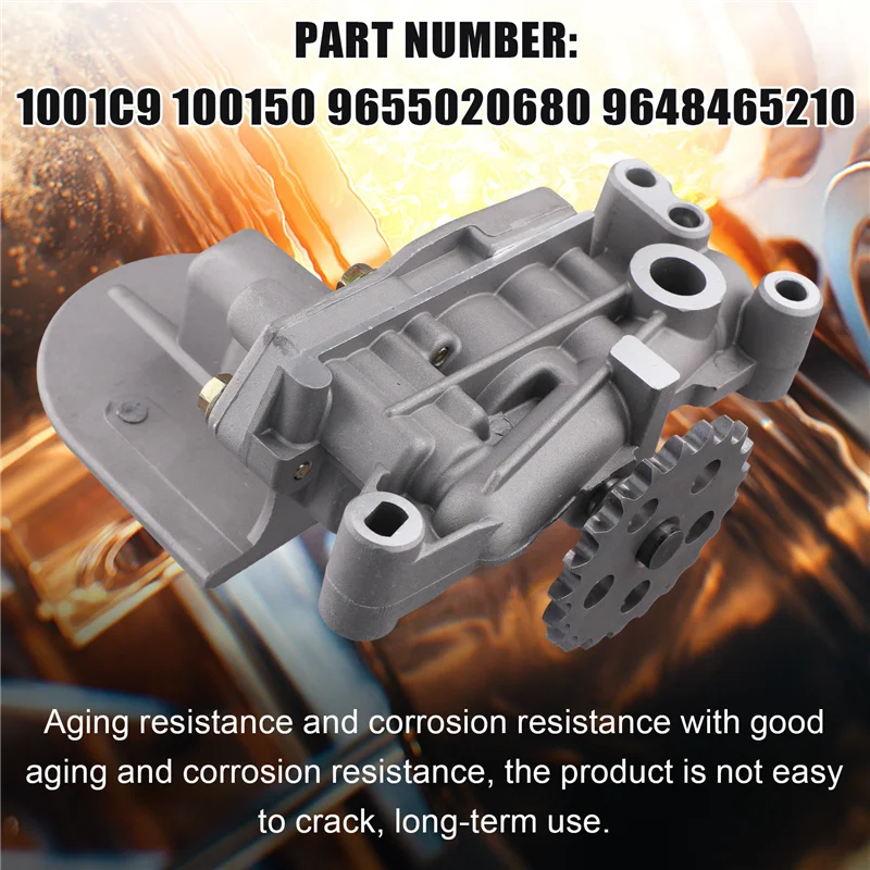 A82M-Oil Pump For 206, 207, 306, 307 And Citroen C2, C3, C4 - Exact Fit Parts 1001C9, 100150, 9655020680
A82M-Oil Pump For 206, 207, 306, 307 And Citroen C2, C3, C4 - Exact Fit Parts 1001C9, 100150, 9655020680