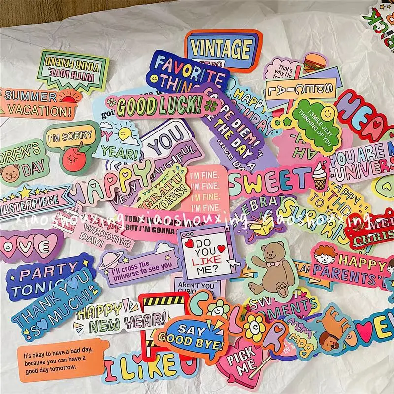 10/30pcs Cartoon Cute English Logo Graffiti Stickers DIY Phone Case Helmet Decoration Sticker Waterproof Decals Stickers
10/30pcs Cartoon Cute English Logo Graffiti Stickers DIY Phone Case Helmet Decoration Sticker Waterproof Decals Stickers