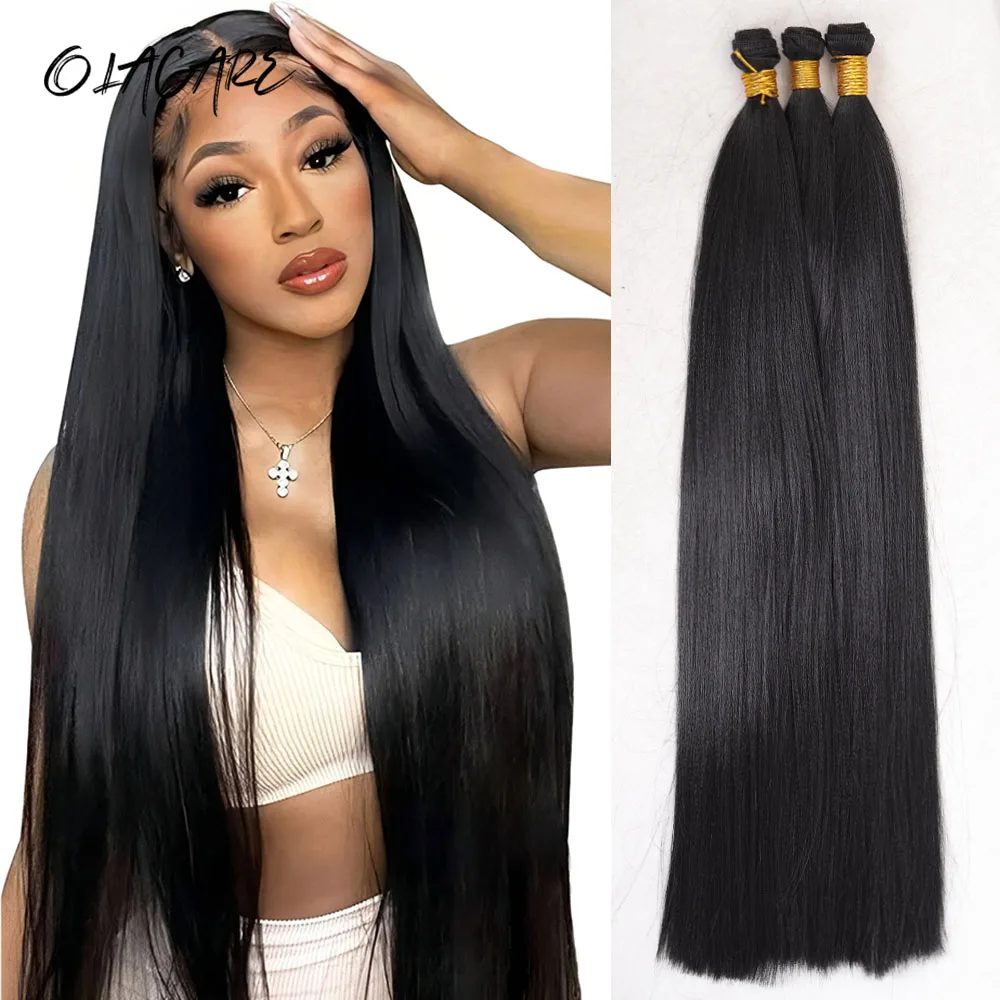 OLACARE Synthatic Blonde Black Mixed Color False Hair Piece Natural Hair Extension Artificial Long Straight Hairpiece For Women
OLACARE Synthatic Blonde Black Mixed Color False Hair Piece Natural Hair Extension Artificial Long Straight Hairpiece For Women
