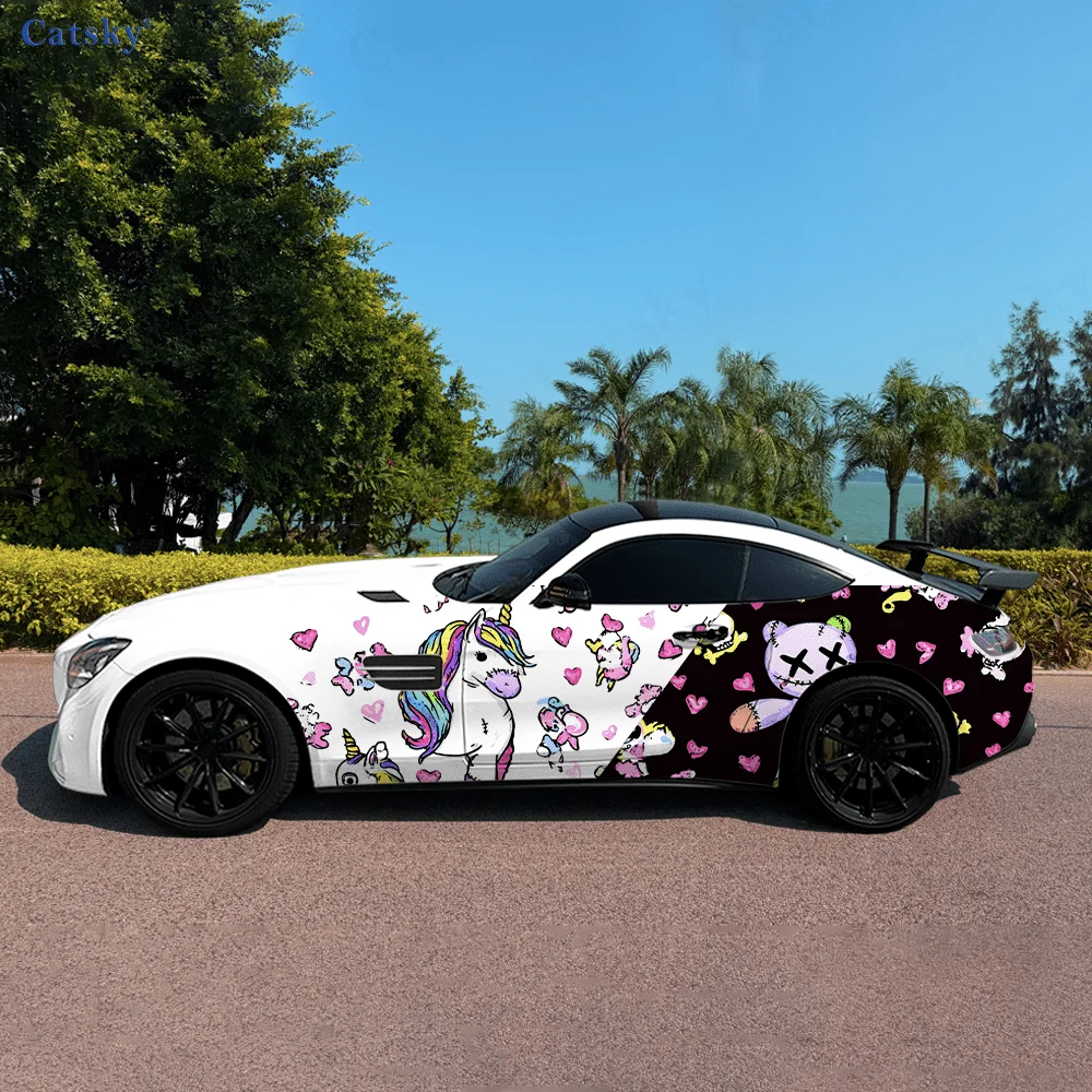 Кукла-медведь-единорог, красочная автомобильная виниловая наклейка, самоклеящаяся наклейка из ПВХ, подходит для грузовиков, внедорожников, декор, автоаксессуары, подарок
Кукла-медведь-единорог, красочная автомобильная виниловая наклейка, самоклеящаяся наклейка из ПВХ, подходит для грузовиков, внедорожников, декор, автоаксессуары, подарок