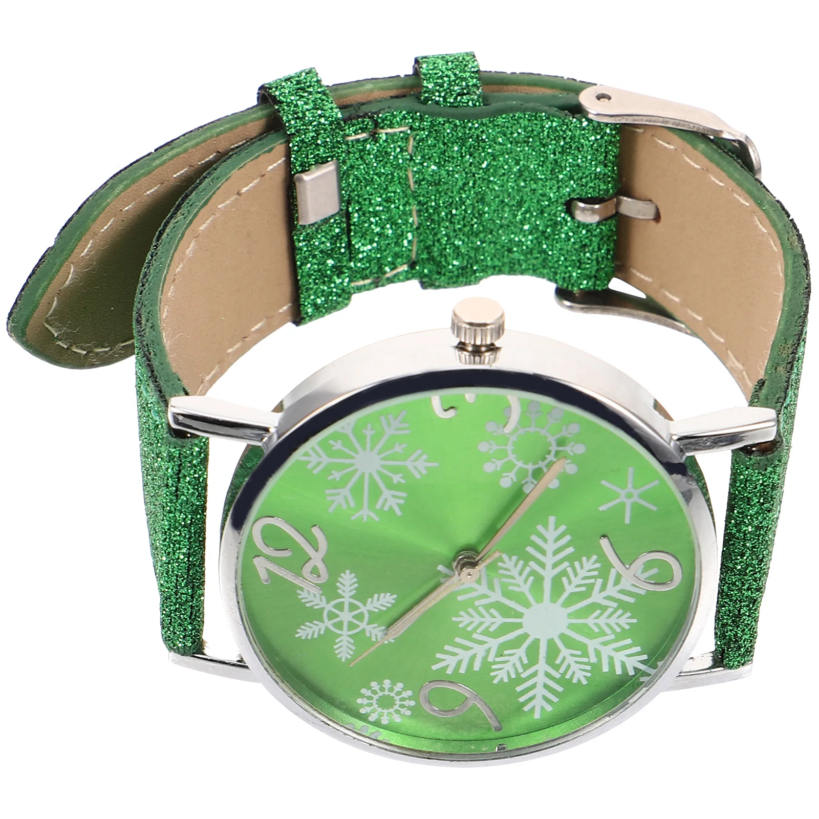 Christmas Watch Silver Case Green Strap Quartz Wristwatch for Women Lightweight Festive Casual Xmas Gift Lady Watches
Christmas Watch Silver Case Green Strap Quartz Wristwatch for Women Lightweight Festive Casual Xmas Gift Lady Watches