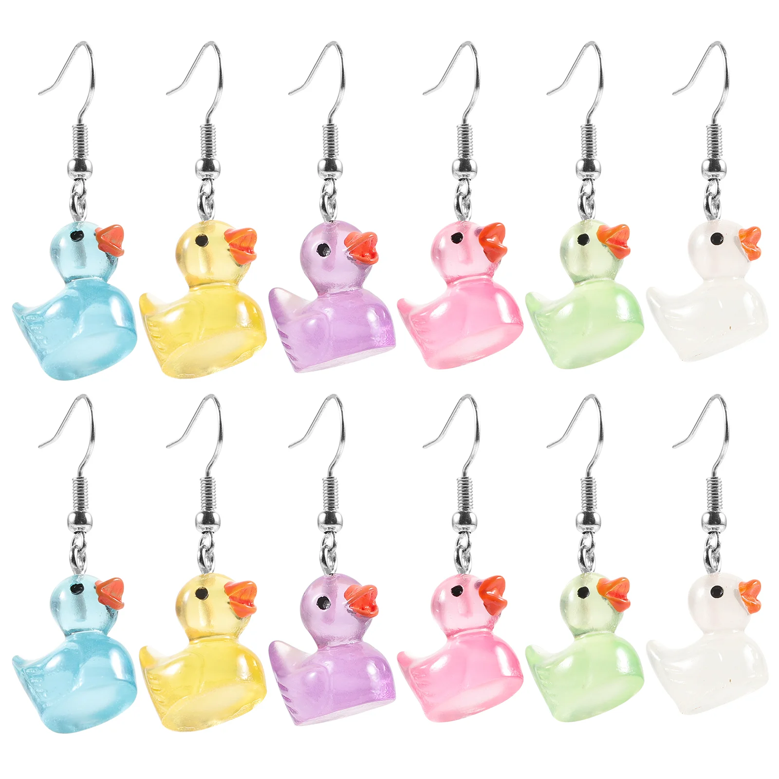 6 Pairs Cartoon Luminous Duck Earrings Locket Dangling Teen for Girls Trendy Fashion Women Cute Resin
6 Pairs Cartoon Luminous Duck Earrings Locket Dangling Teen for Girls Trendy Fashion Women Cute Resin