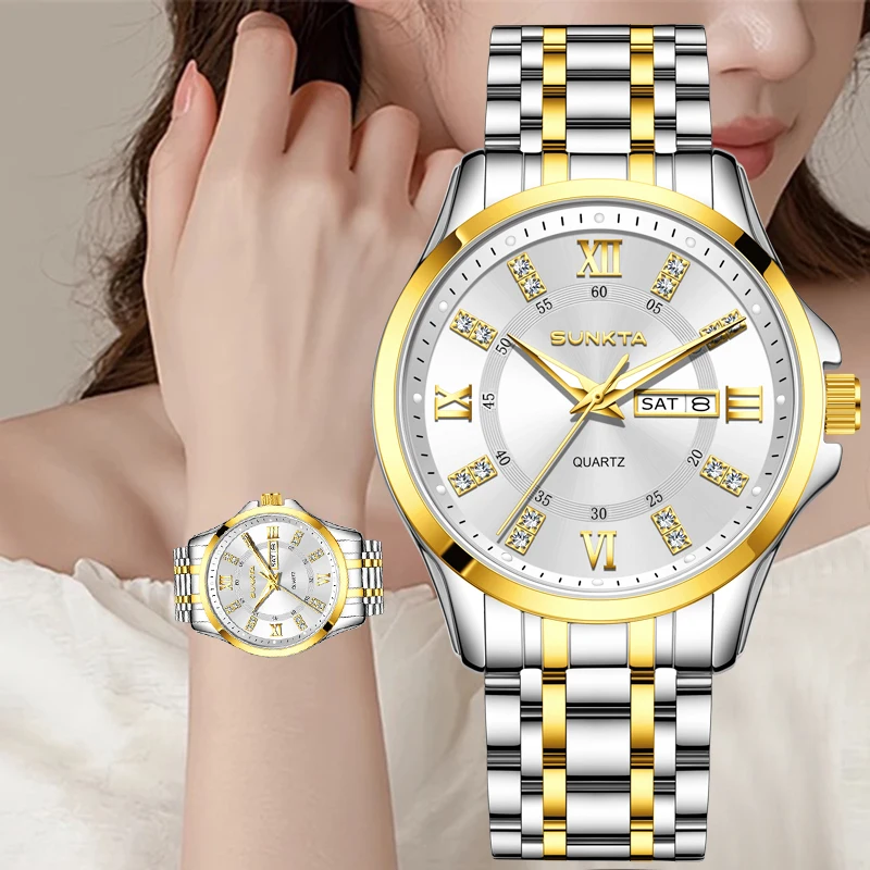 SUNKTA Diamond Watch Women Fashion Creative Steel Waterproof Women's Quartz Watch Casual Luminous Bracelet Wristwatch Ladies
SUNKTA Diamond Watch Women Fashion Creative Steel Waterproof Women's Quartz Watch Casual Luminous Bracelet Wristwatch Ladies