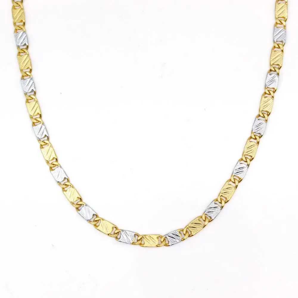 FS Chains New Arrival Tow-Tone Chains Classic Gold Plated Necklace For Women And Man Gift Collares Collier
FS Chains New Arrival Tow-Tone Chains Classic Gold Plated Necklace For Women And Man Gift Collares Collier