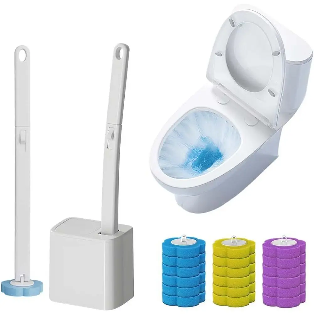 Upgrade Disposable Toilet Brush, Cleaning Set with Holder & Refills, Extended Handle Bowl Brush, Hygienic Bathroom Maintenance,
Upgrade Disposable Toilet Brush, Cleaning Set with Holder & Refills, Extended Handle Bowl Brush, Hygienic Bathroom Maintenance,