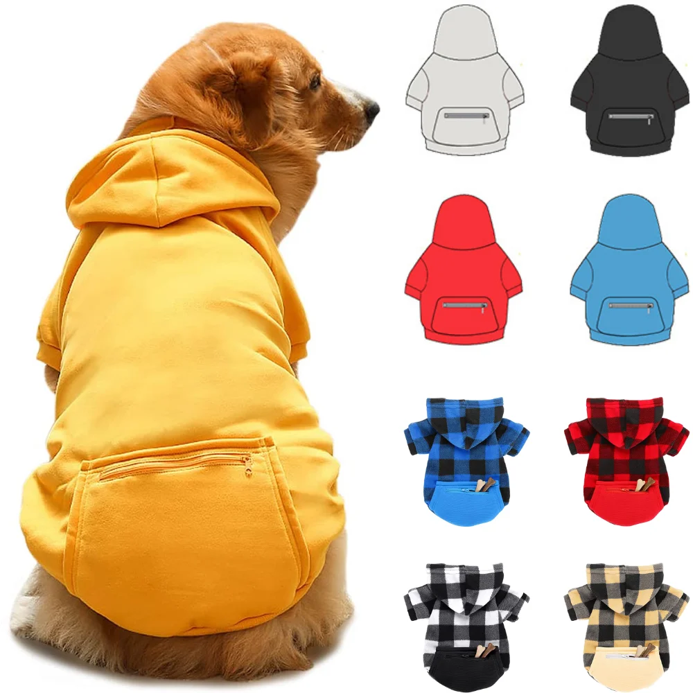 Large Regular Dog Hoodie Pet Clothes Sweater with Zipper Pocket Cute Fashion Soft Wool Sweater Dog with Large Pocket
Large Regular Dog Hoodie Pet Clothes Sweater with Zipper Pocket Cute Fashion Soft Wool Sweater Dog with Large Pocket