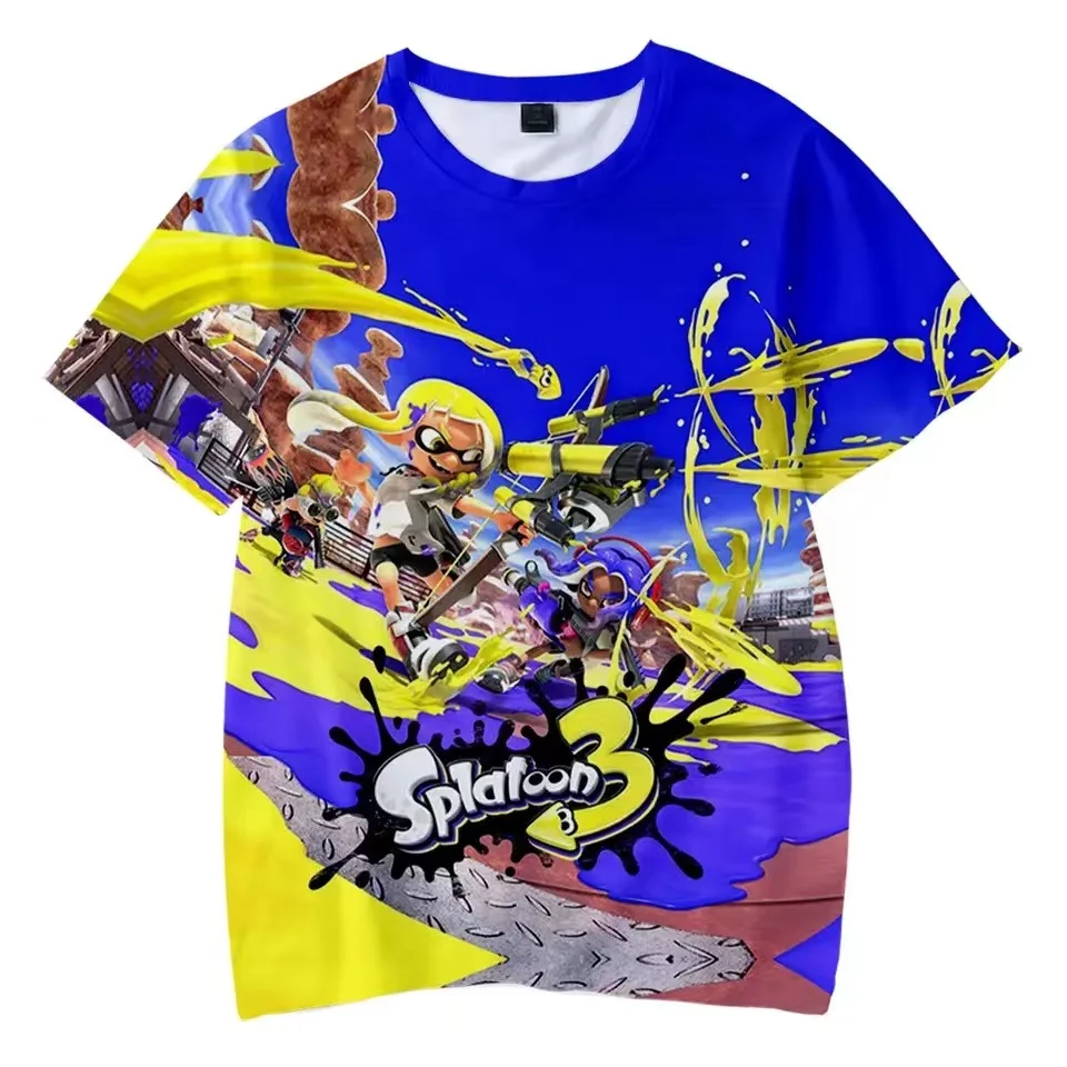 Game Splatoon 3 3D Print T Shirt Women Men Boys Girls Kids Summer Fashion O-neck Short Sleeve Funny Tshirt Kawaii Graphic Tees
Game Splatoon 3 3D Print T Shirt Women Men Boys Girls Kids Summer Fashion O-neck Short Sleeve Funny Tshirt Kawaii Graphic Tees