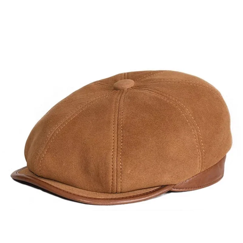 Retro Man Genuine Suede Leather Duckbill Boina Thin Berets Hats For Men/Women Leisure Black/Brown 55-61cm Fitted Duckbill Bonnet
Retro Man Genuine Suede Leather Duckbill Boina Thin Berets Hats For Men/Women Leisure Black/Brown 55-61cm Fitted Duckbill Bonnet