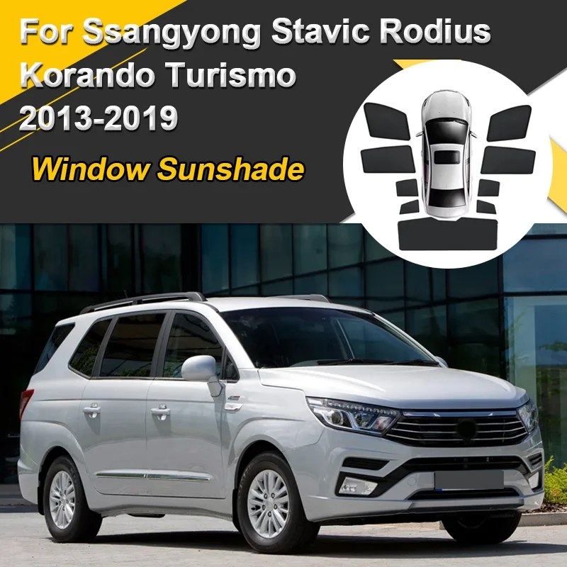 Car Sun Shades For Ssangyong Stavic Rodius Korando Turismo 2013-2019 Sunshades Magnetic Heat insulation Mesh Visor Accessories
Car Sun Shades For Ssangyong Stavic Rodius Korando Turismo 2013-2019 Sunshades Magnetic Heat insulation Mesh Visor Accessories