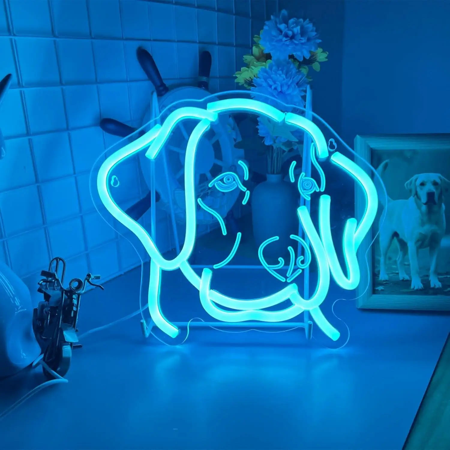 Labrador Neon Sign Pet Dog USB Dimmable LED Neon Lights for Living Room Vet Office Bedroom Decoration Special Gifts for Kids
Labrador Neon Sign Pet Dog USB Dimmable LED Neon Lights for Living Room Vet Office Bedroom Decoration Special Gifts for Kids