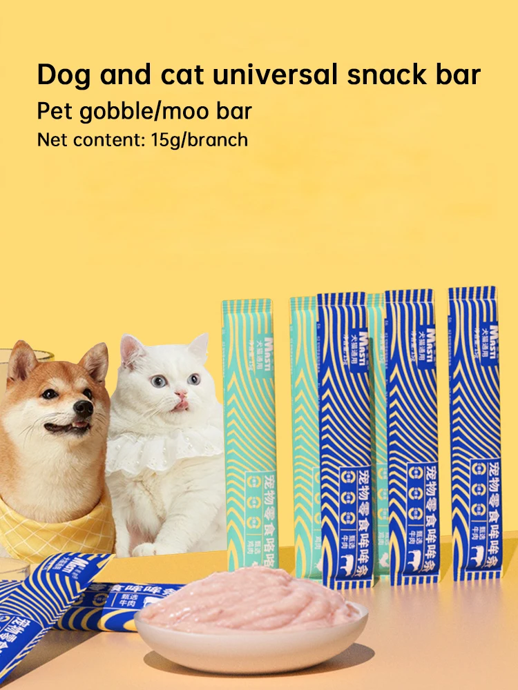 Cat snacks cat strips 15g into cat kittens interactive hydrating cat wet food training reward dog snacks dog strips
Cat snacks cat strips 15g into cat kittens interactive hydrating cat wet food training reward dog snacks dog strips