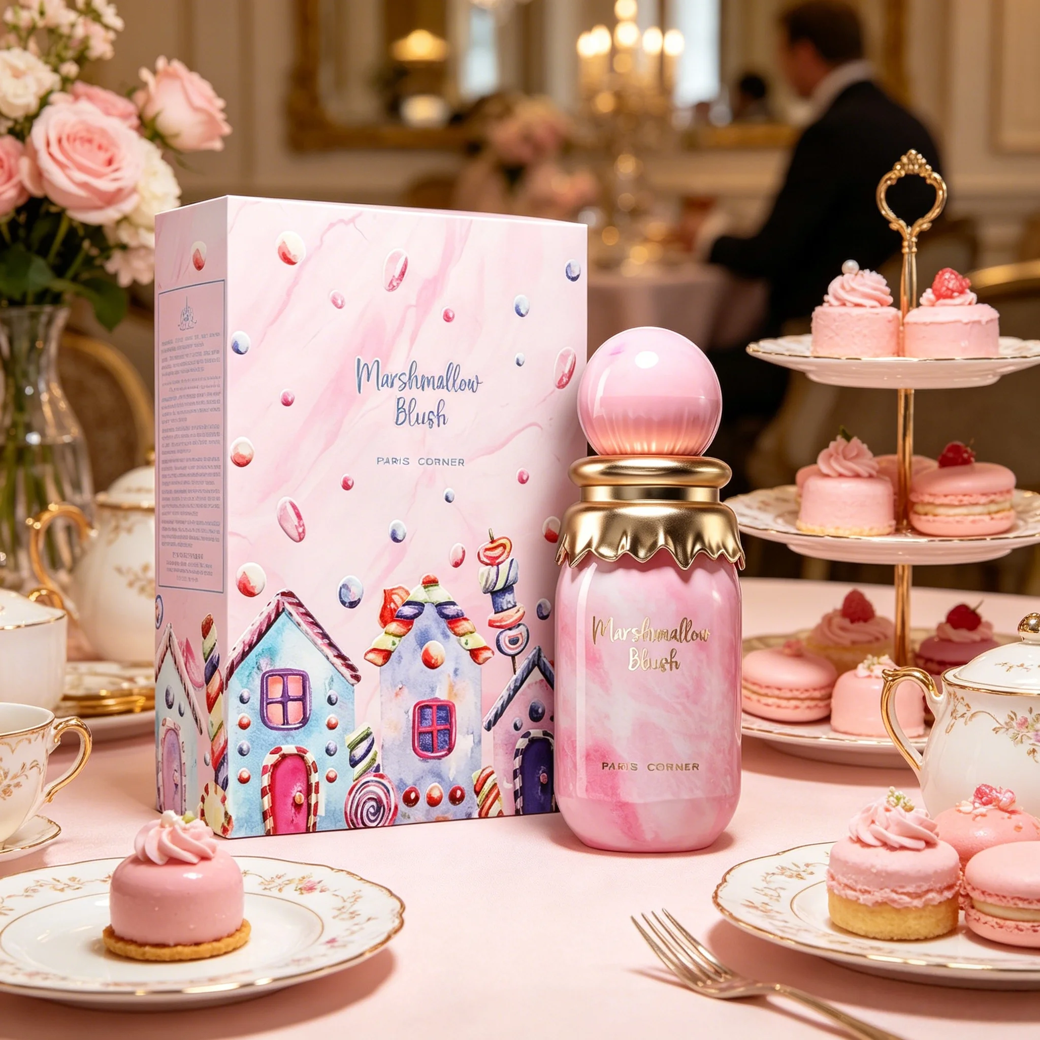 Paris Corner Marshmallow Blush Eau de Parfum, Sweet Marshmallow Vanilla Gourmand Women's Perfume, Long Lasting Cute Fragrance, P
Paris Corner Marshmallow Blush Eau de Parfum, Sweet Marshmallow Vanilla Gourmand Women's Perfume, Long Lasting Cute Fragrance, P