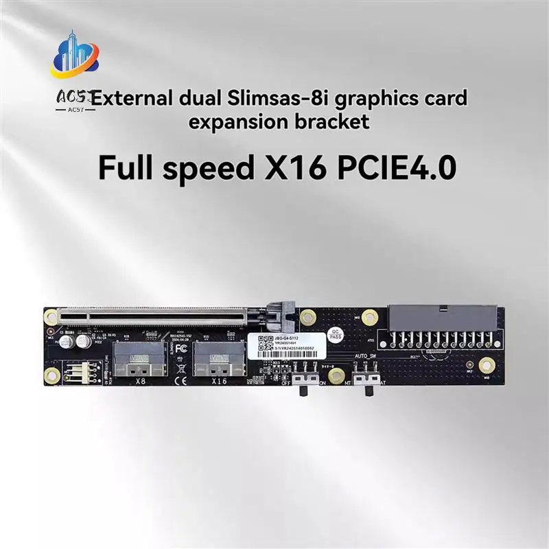 AC57-2Port Slimsas External Card Pcie4.0 X16 Laptop To External Video Graphics Card Pcie4.0 X16 To Slimsas 8654 PC Adapter
AC57-2Port Slimsas External Card Pcie4.0 X16 Laptop To External Video Graphics Card Pcie4.0 X16 To Slimsas 8654 PC Adapter