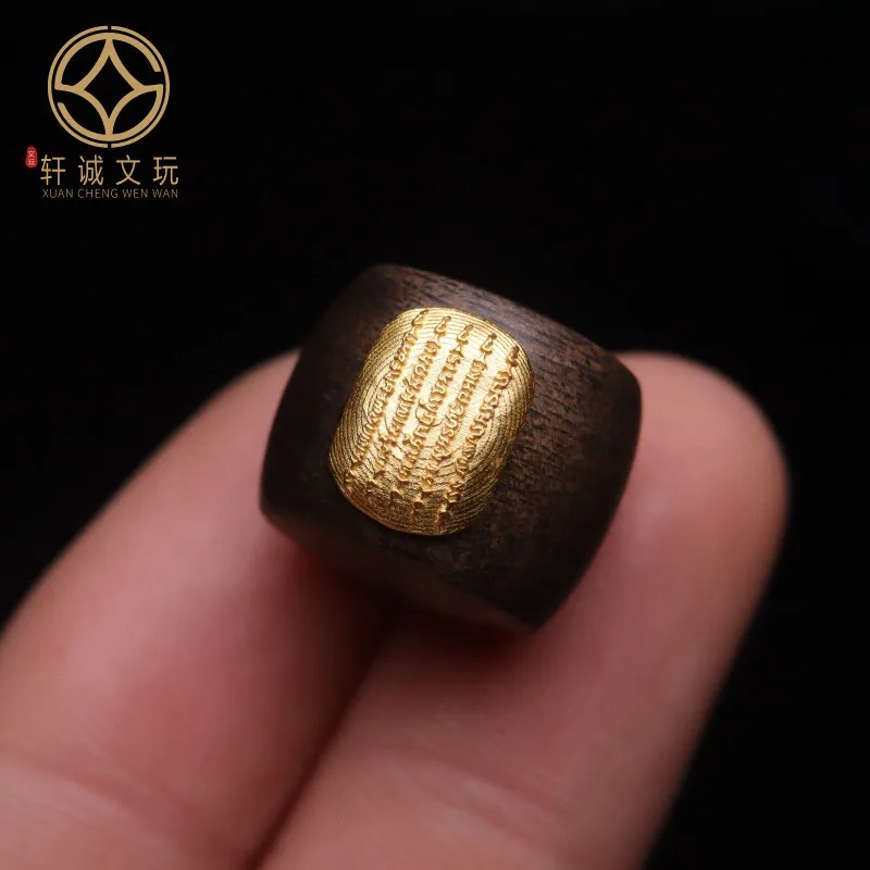 Authentic S925 Silver Gold Coated Natural Qinan Agarwood Five Buddhist Sutras Inlaid Old Barrel Loose Beads DIY Craft Accessory
Authentic S925 Silver Gold Coated Natural Qinan Agarwood Five Buddhist Sutras Inlaid Old Barrel Loose Beads DIY Craft Accessory