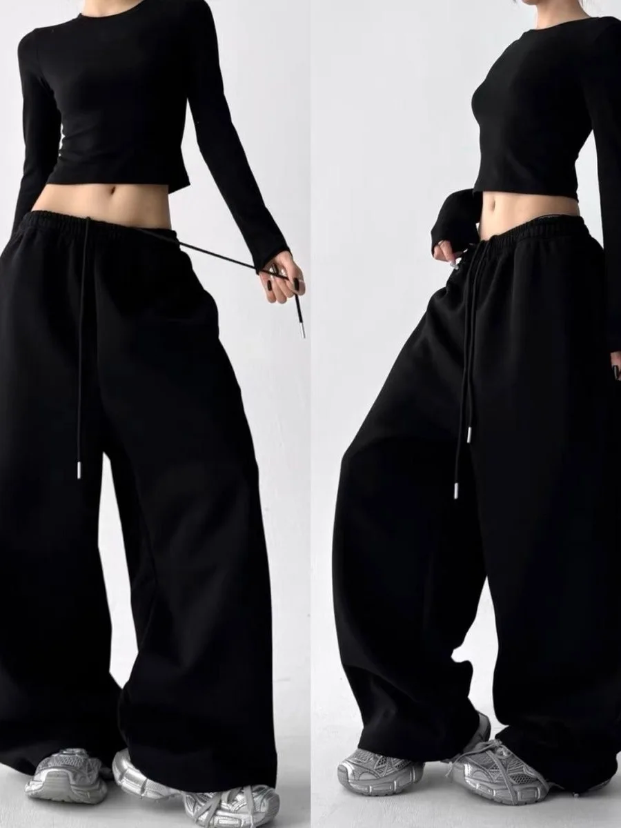 Pure Cotton Straight Leg Wide Leg Pants ex Autumn Spor Simple Match All Seasons Streetwear Long Trousers
Pure Cotton Straight Leg Wide Leg Pants ex Autumn Spor Simple Match All Seasons Streetwear Long Trousers