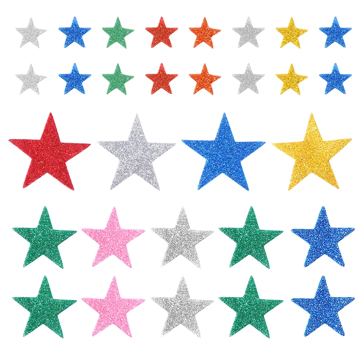100Pcs Sparkle Glitter Stickers Star Shape Self Stick Decorative for Kids Crafts School Projects Reward Charts DIY Wall Decals
100Pcs Sparkle Glitter Stickers Star Shape Self Stick Decorative for Kids Crafts School Projects Reward Charts DIY Wall Decals