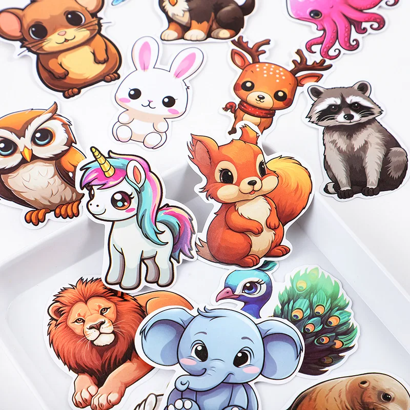 50pcs Cartoon Scrapbook Stickers Cute Animal Graffiti Stickers Children's DIY Stickers
50pcs Cartoon Scrapbook Stickers Cute Animal Graffiti Stickers Children's DIY Stickers