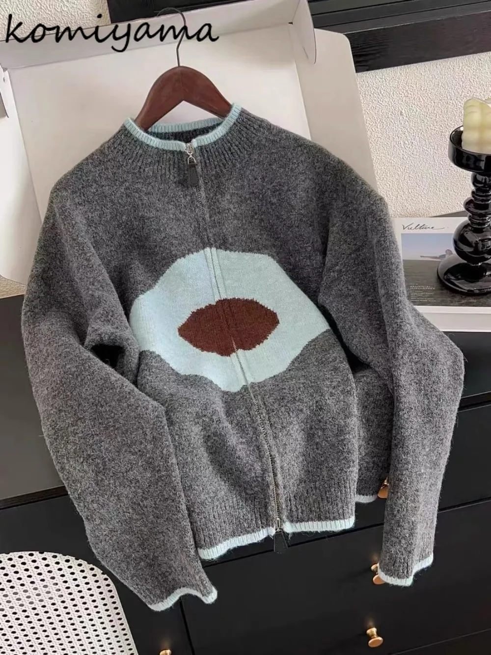 Hit Color Floral Cardigan Autumn Knit 2025 Sweater Comfortable Ropa De Mujer Korean Zip Cardigans Long Sleeve Clothes Woman
Hit Color Floral Cardigan Autumn Knit 2025 Sweater Comfortable Ropa De Mujer Korean Zip Cardigans Long Sleeve Clothes Woman