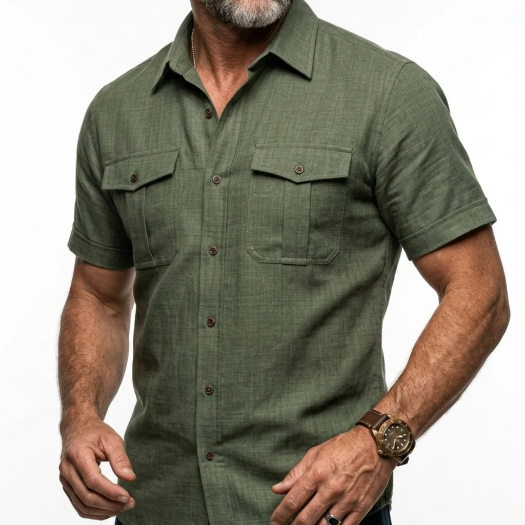 Mens Summer Ultra Thin Short Sleeve Shirt Casual Business Multi Pocket Outdoor Fishing Comfortable Lightweight Clothing Shirts
Mens Summer Ultra Thin Short Sleeve Shirt Casual Business Multi Pocket Outdoor Fishing Comfortable Lightweight Clothing Shirts