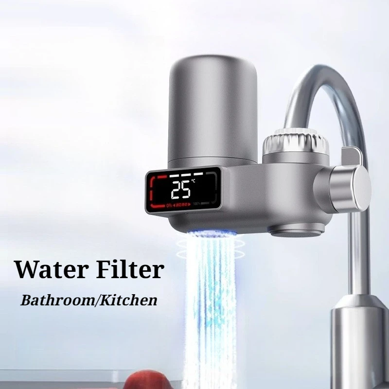 Basin Faucet Filter Temperature Display Detachable Household Kitchen Water Filter Head Cleaning Purifier Bathroom Accessories
Basin Faucet Filter Temperature Display Detachable Household Kitchen Water Filter Head Cleaning Purifier Bathroom Accessories