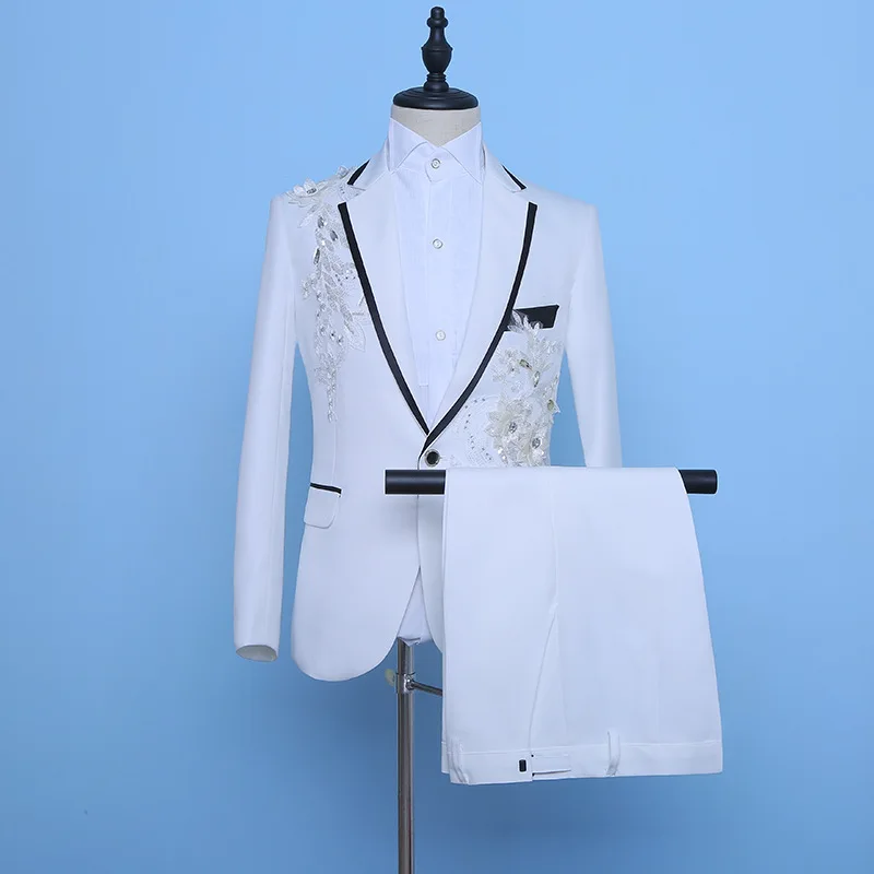 2024 Men's Three-Dimensional Inlaid Double Flower Suit Cover Singer Host Performance Photo Studio Photography Suit Two Pieces
2024 Men's Three-Dimensional Inlaid Double Flower Suit Cover Singer Host Performance Photo Studio Photography Suit Two Pieces