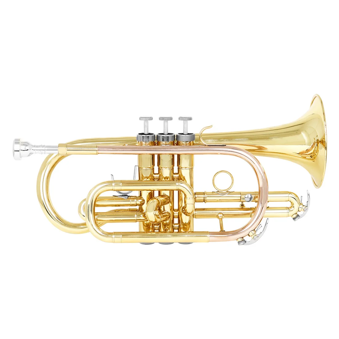 Hooqu Cornet B-flat Brass Phosphor Copper Variable Tube Gold Palm Pocket Small Mini Small Three-tone Trumpet
Hooqu Cornet B-flat Brass Phosphor Copper Variable Tube Gold Palm Pocket Small Mini Small Three-tone Trumpet