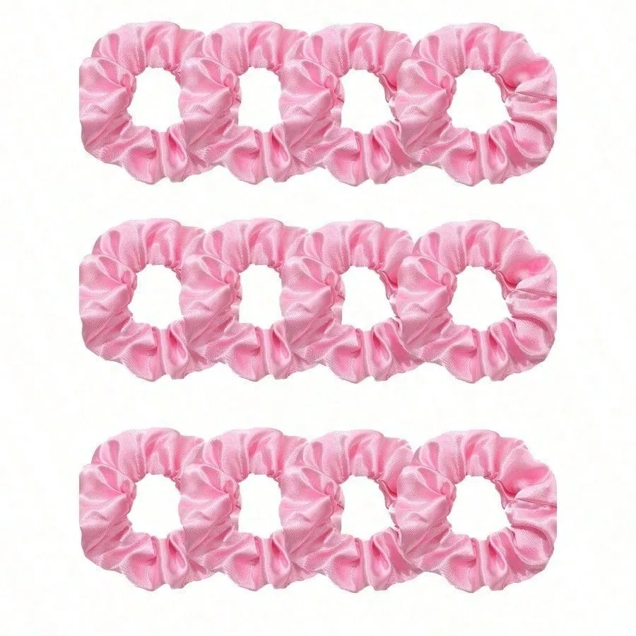 12pcs Solid Color Satin Silk Hair Scrunchies Set For Women, Soft Satin Elastic Hair Ties, Non-Damaging Hair Ties, Suitable For High Ponytail Casual Wear. Klein Blue Fashion Scrunchies Combo Set Hair Accessories Head Accessories Elastic Band
12pcs Solid Color Satin Silk Hair Scrunchies Set For Women, Soft Satin Elastic Hair Ties, Non-Damaging Hair Ties, Suitable For High Ponytail Casual Wear. Klein Blue Fashion Scrunchies Combo Set Hair Accessories Head Accessories Elastic Band