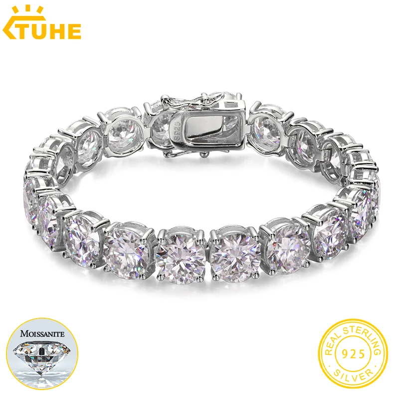 Fine Moissanite Tennis Bracelet For Men Women Sterling Silver 925 Bracelet GRA 100% VVS1 D Color Moissanite With Certificate
Fine Moissanite Tennis Bracelet For Men Women Sterling Silver 925 Bracelet GRA 100% VVS1 D Color Moissanite With Certificate