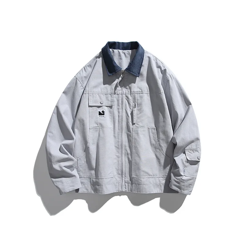 2026 New Spring Casual Cotton Work Men's Loose Fit Retro Collar Versatile Loose Outerwear for Teens and Adults Zipper Closure
2026 New Spring Casual Cotton Work Men's Loose Fit Retro Collar Versatile Loose Outerwear for Teens and Adults Zipper Closure