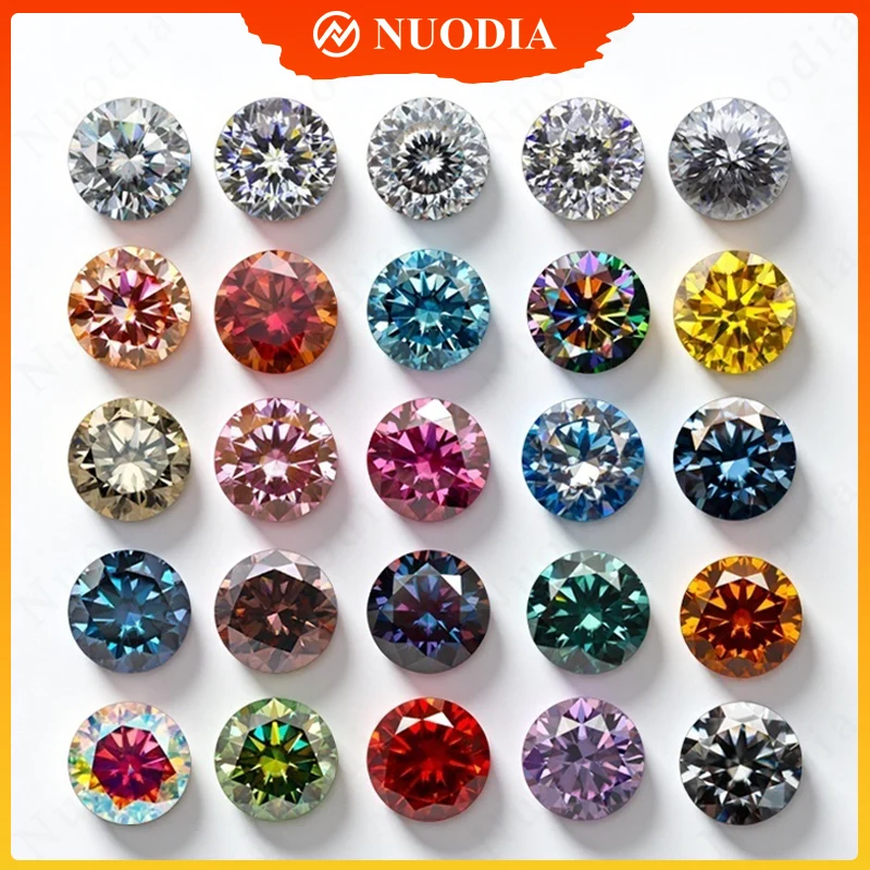 Moissanite Loose Stone D Color/Royal Purple/Sapphire Blue/Aquamarine/Pink/Golden Yellow/Champagne/Rainbow/Gray Round Cut GRA VVS
Moissanite Loose Stone D Color/Royal Purple/Sapphire Blue/Aquamarine/Pink/Golden Yellow/Champagne/Rainbow/Gray Round Cut GRA VVS