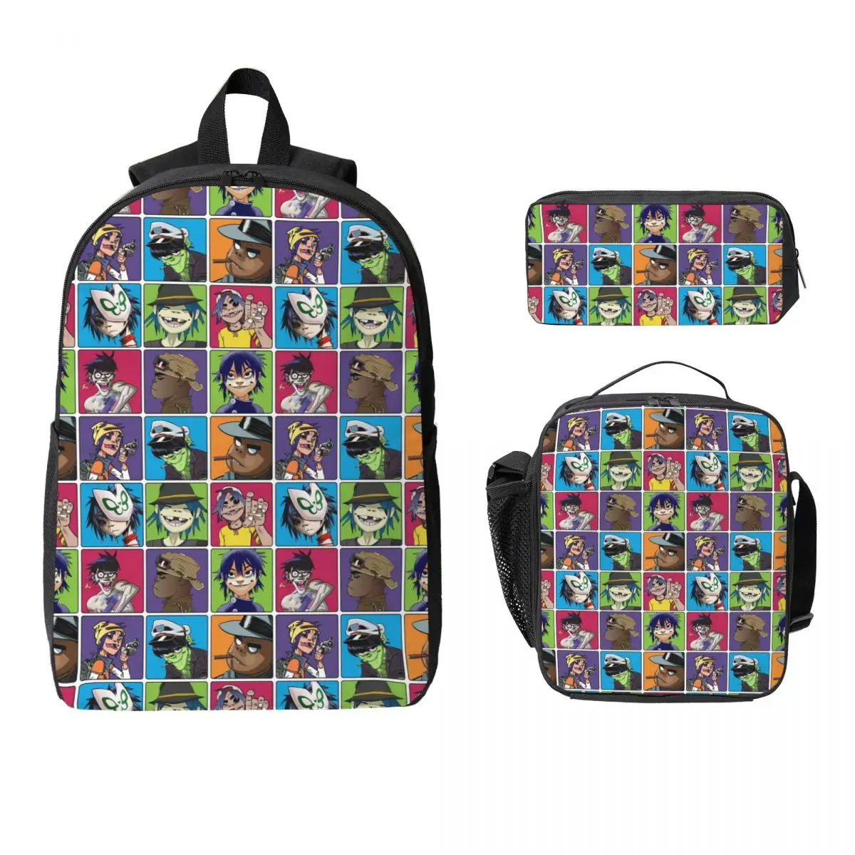 Music Band Gorillaz Backpack Boys Girls BookBag School Bag Laptop Shoulder Bags 3ps Insulated Lunch Bag Pencil Case
Music Band Gorillaz Backpack Boys Girls BookBag School Bag Laptop Shoulder Bags 3ps Insulated Lunch Bag Pencil Case