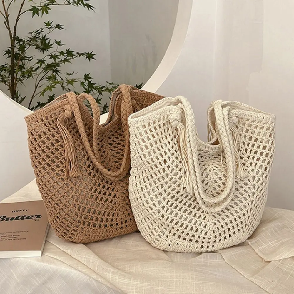 Летняя соломенная вязаная сумка на плечо, ажурная сумка-тоут для отдыха, вязаная крючком, богемная милая пляжная сумка для пикника
Летняя соломенная вязаная сумка на плечо, ажурная сумка-тоут для отдыха, вязаная крючком, богемная милая пляжная сумка для пикника