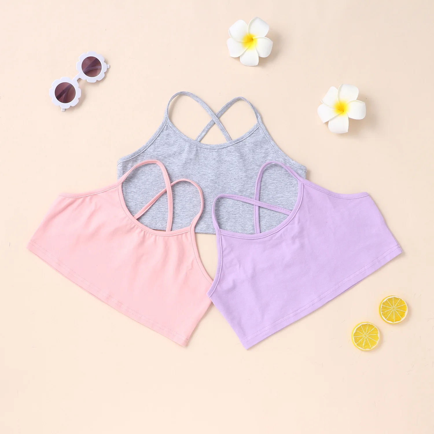 New cotton summer sling solid color coat casual cute wind bottoming shirt three-piece girls kids clothing for girls
New cotton summer sling solid color coat casual cute wind bottoming shirt three-piece girls kids clothing for girls