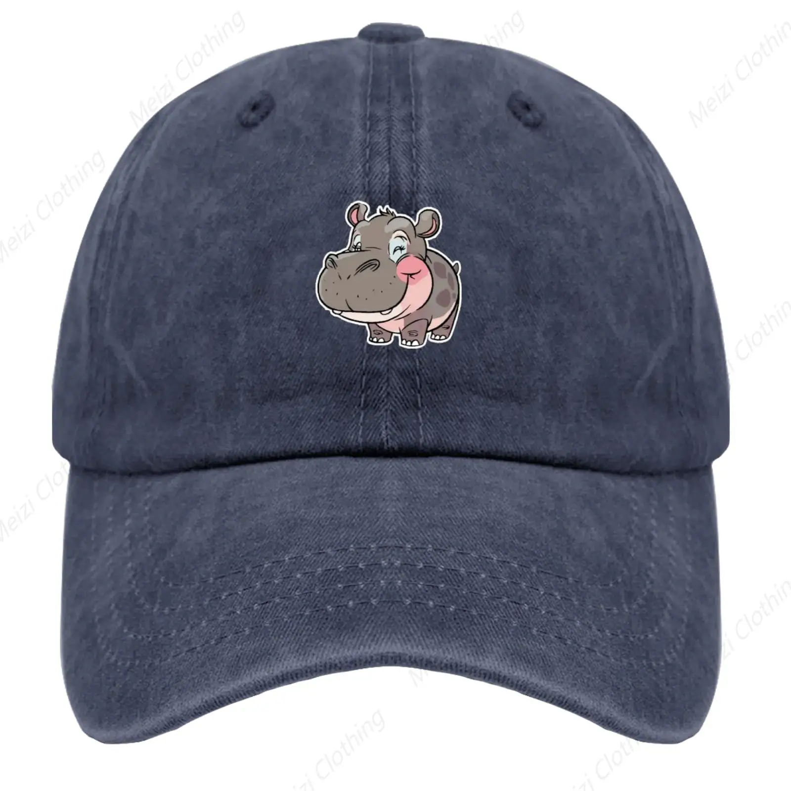 Dwarf Hippopotamus Printed Outdoor Hat Navy Blue Card Car Hat, Female Gift for His Running Hat
Dwarf Hippopotamus Printed Outdoor Hat Navy Blue Card Car Hat, Female Gift for His Running Hat