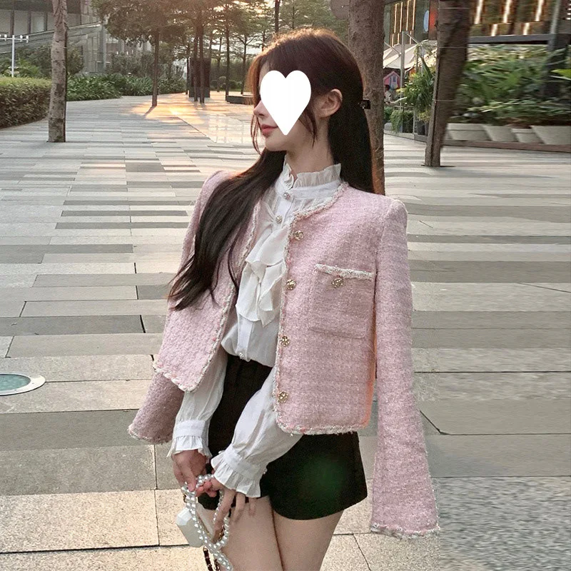 Tweed Jacket Down Womens Spring Beaded Tassel Decorated Silhouette Stretchy Elastic Flexible Kpop Korean Style Kawaii Multicolor
Tweed Jacket Down Womens Spring Beaded Tassel Decorated Silhouette Stretchy Elastic Flexible Kpop Korean Style Kawaii Multicolor