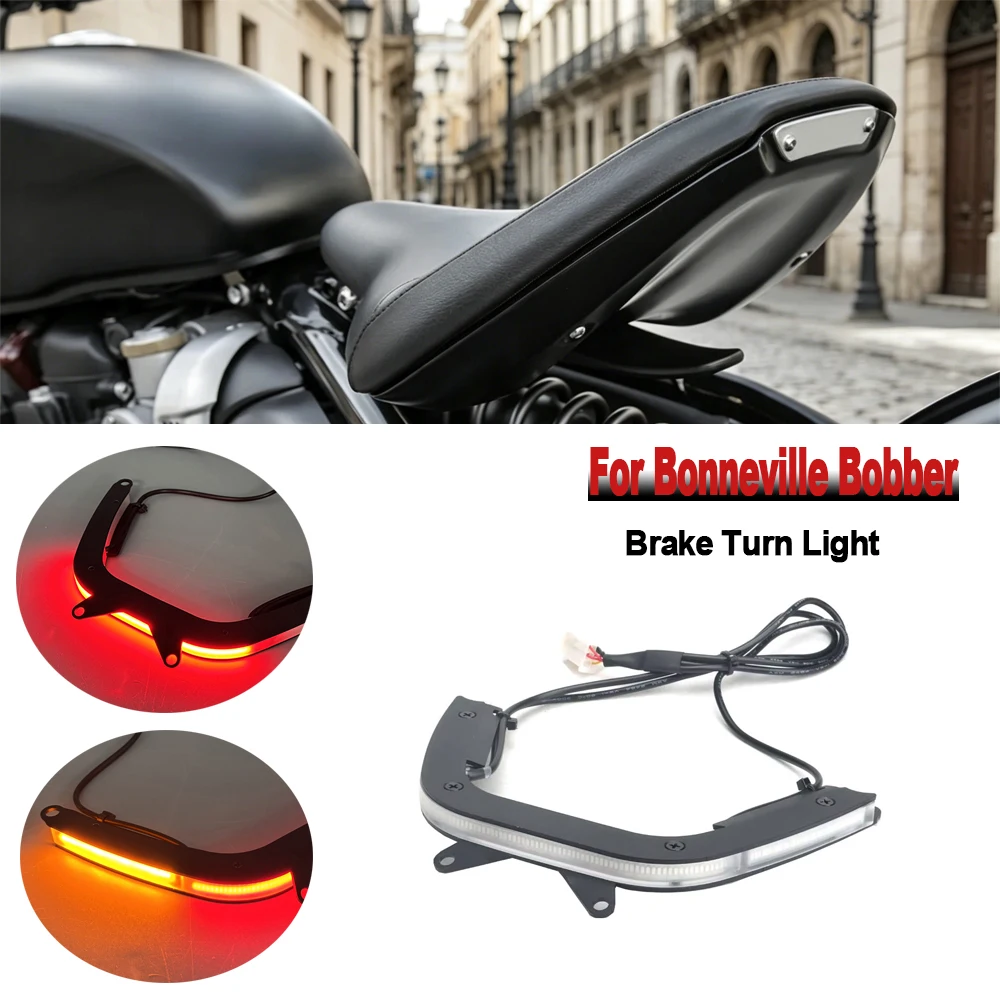 Motorcycle Integrated LED Tail Light Brake Turn Signal Lamp Fit For Bonneville Bobber 2017- Bobber Black 2018-2020
Motorcycle Integrated LED Tail Light Brake Turn Signal Lamp Fit For Bonneville Bobber 2017- Bobber Black 2018-2020