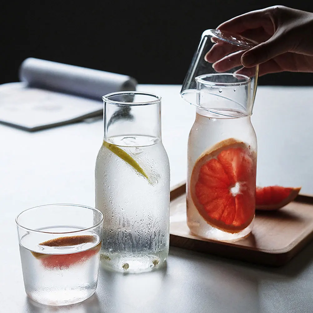 1Set Glass Carafe Transparent Multi-Function Household Bedside Tabletop Water Jug Water Supply Glass Carafe
1Set Glass Carafe Transparent Multi-Function Household Bedside Tabletop Water Jug Water Supply Glass Carafe