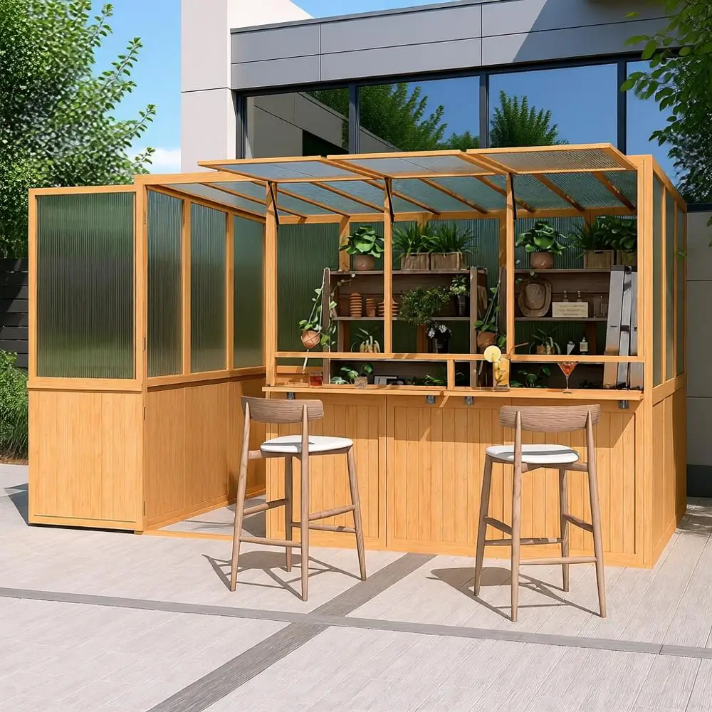 Durable 6x10ft Walk-in Greenhouse with Openable Windows, Lockable Door, and Polycarbonate Panels for Outdoor Garden Use
Durable 6x10ft Walk-in Greenhouse with Openable Windows, Lockable Door, and Polycarbonate Panels for Outdoor Garden Use