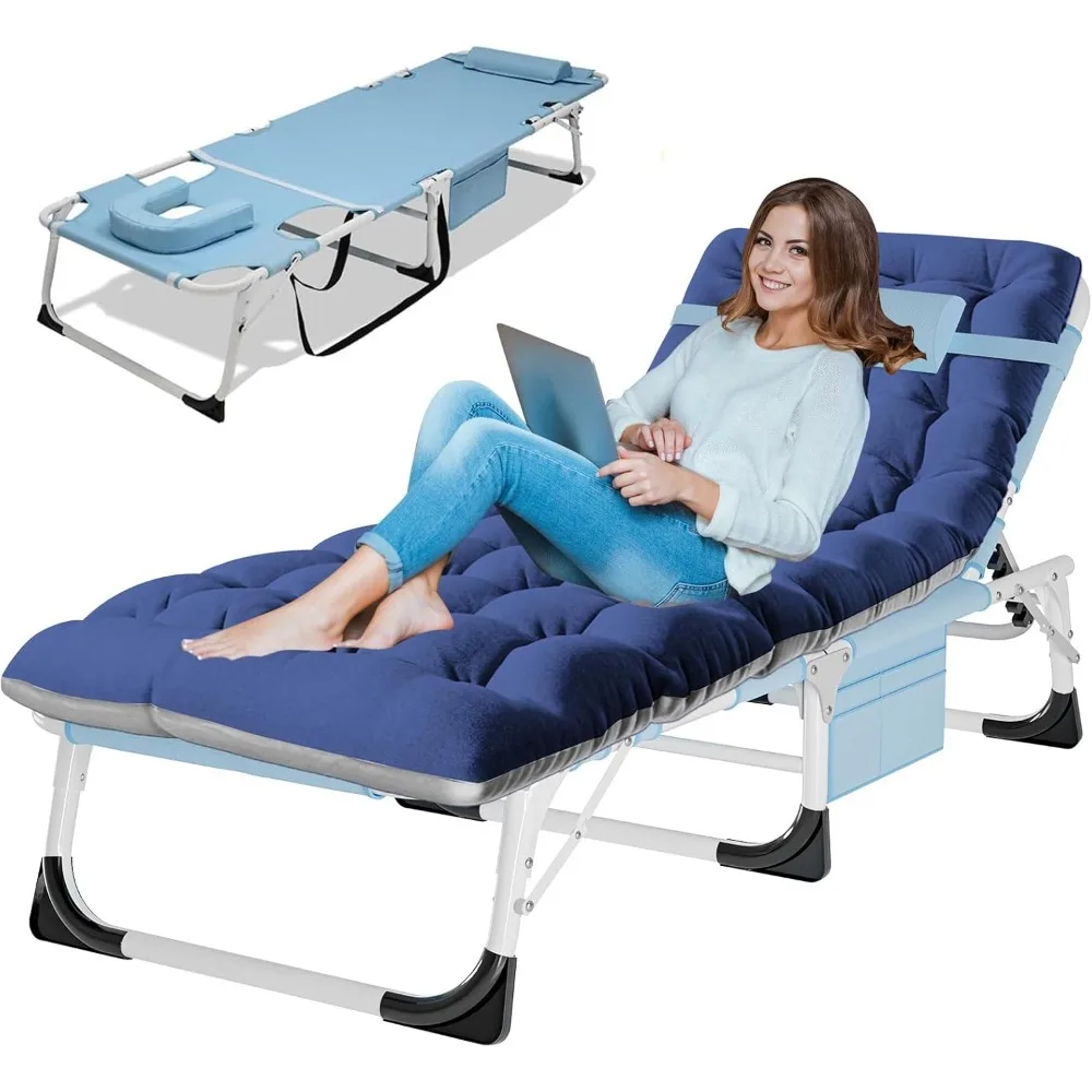 Sun Tanning Chair with Mattress, Heavy Duty Lounger Chair with Face Arm Hole, Removable Pillow, Outside Chaise Lounge Chair
Sun Tanning Chair with Mattress, Heavy Duty Lounger Chair with Face Arm Hole, Removable Pillow, Outside Chaise Lounge Chair