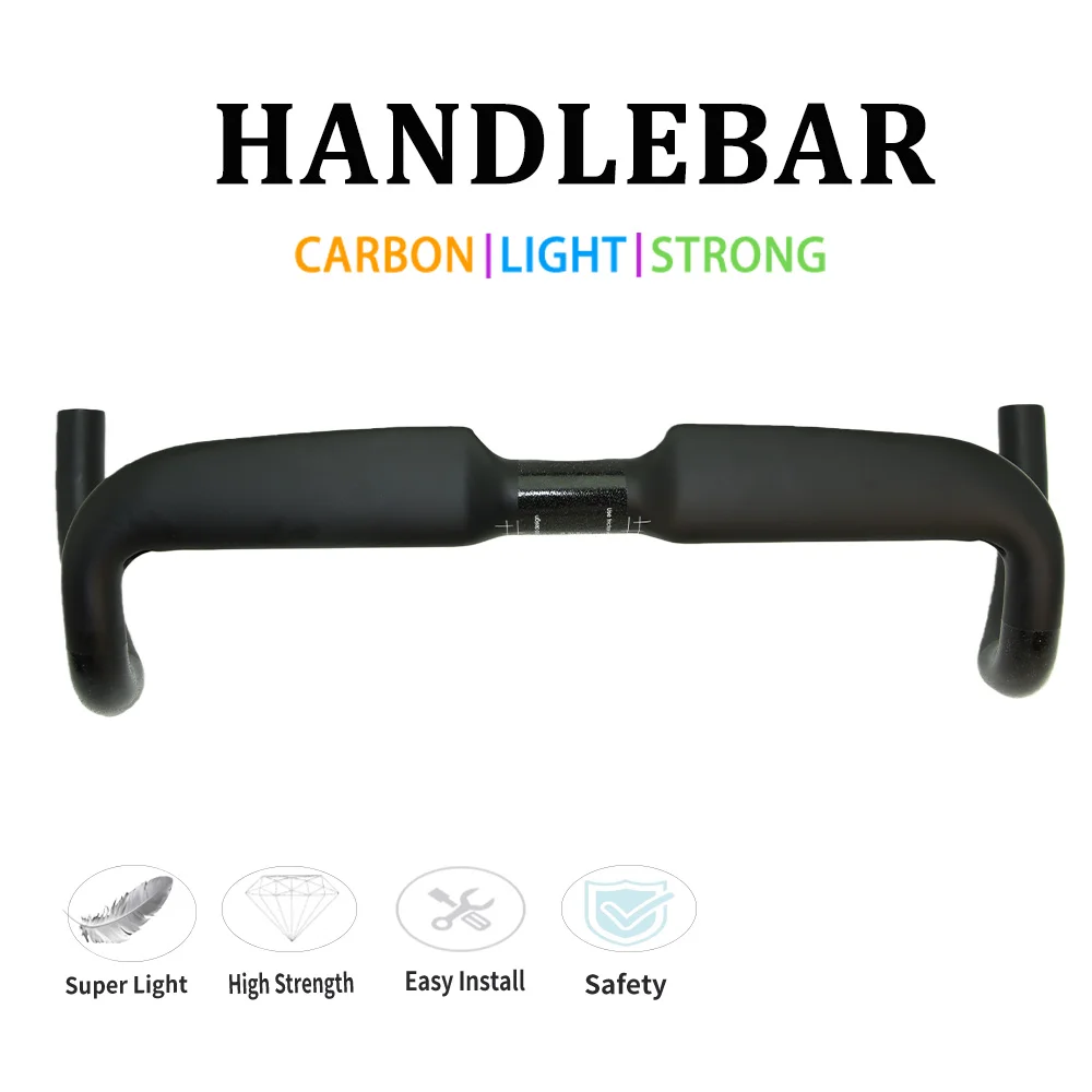 Carbon Fiber Road Bike Handlebar 360-440mm Bent Inner Routing Design Bicycle Handlebars Strengthened Wind Resistance Reduction
Carbon Fiber Road Bike Handlebar 360-440mm Bent Inner Routing Design Bicycle Handlebars Strengthened Wind Resistance Reduction