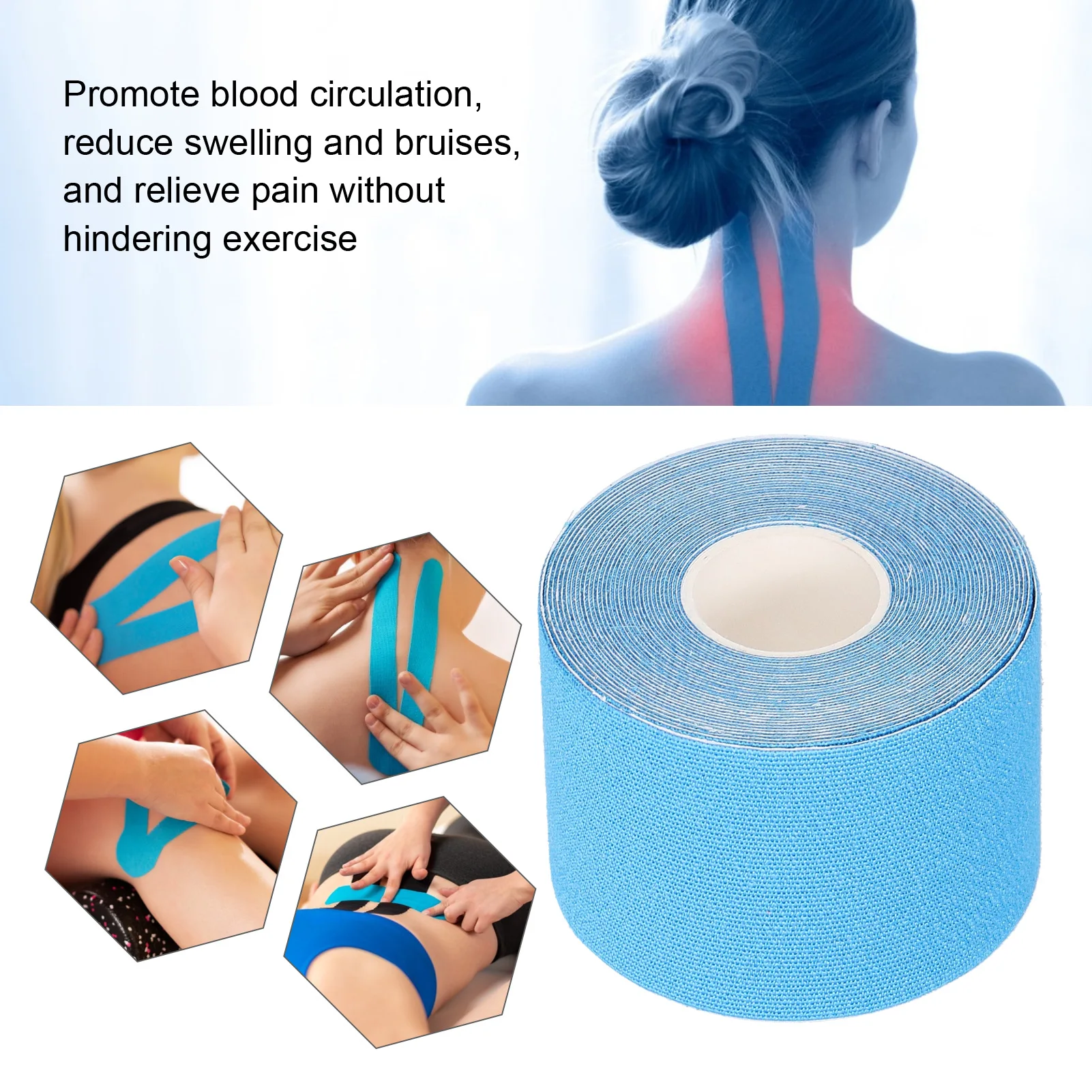 5cm x 5m Kinesiology Tape for Muscles and Joints Sports Injury Tape Pain Relief Kinesiology Tape Physical Therapy Tape
5cm x 5m Kinesiology Tape for Muscles and Joints Sports Injury Tape Pain Relief Kinesiology Tape Physical Therapy Tape