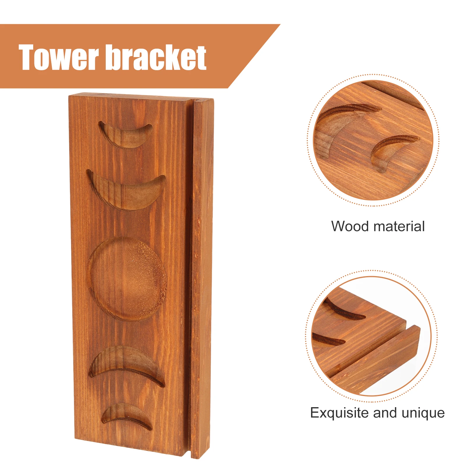Wooden Card Stand For 3 Cards Moon Phase Carved Storage Bracket Altar Divination Accessory Wear-Resistant Crystal Holder Ritual
Wooden Card Stand For 3 Cards Moon Phase Carved Storage Bracket Altar Divination Accessory Wear-Resistant Crystal Holder Ritual