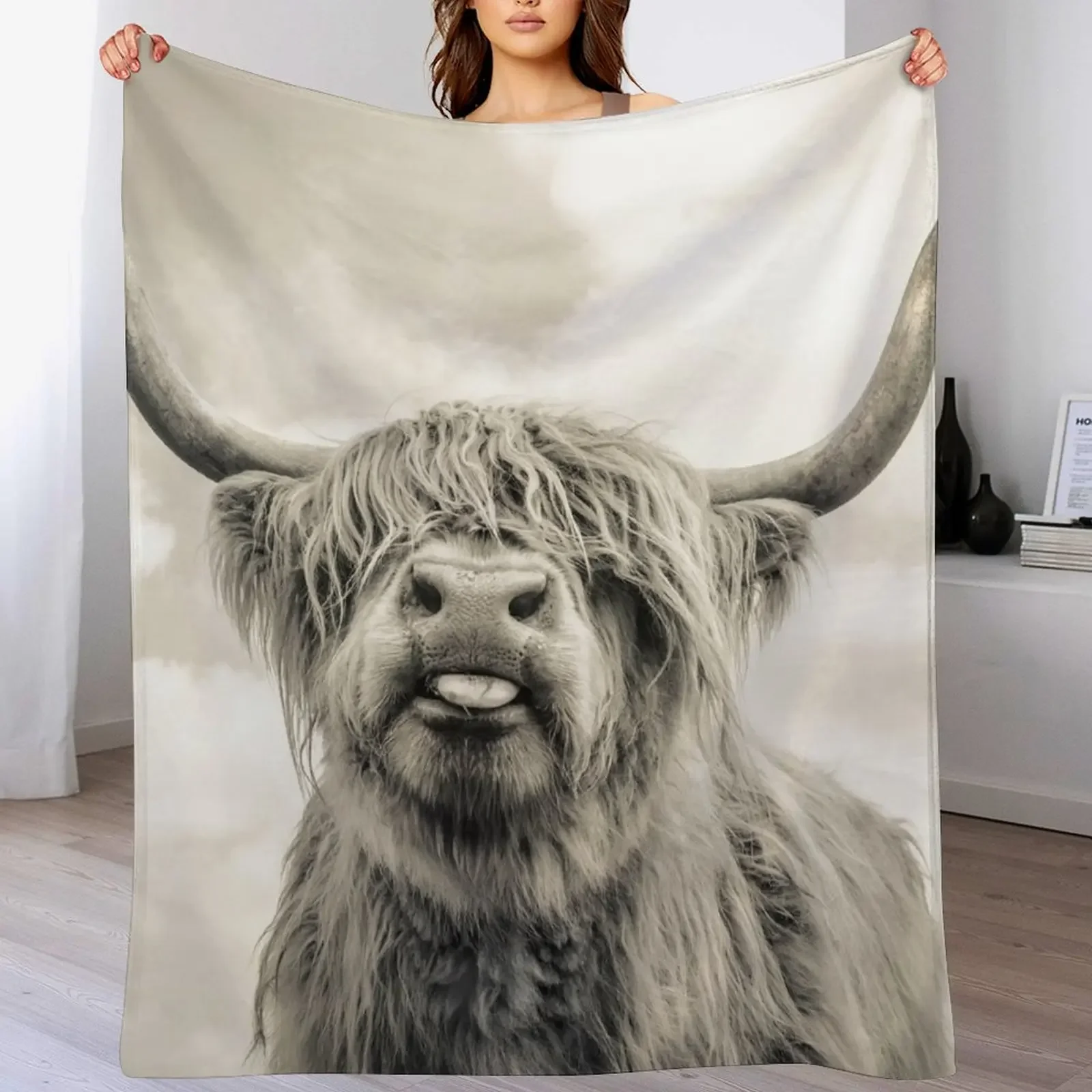 Cheeky Highland Cow Throw Blanket Color Fast Cozy Throw Blanket
Cheeky Highland Cow Throw Blanket Color Fast Cozy Throw Blanket
