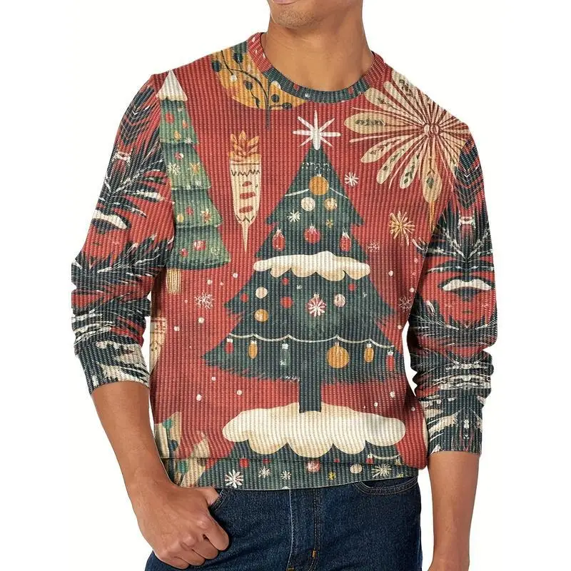 Christmas Tree Print Sweater Hoodie Unisex Cross-Border Knitted Sweater Festive Fashion Comfortable Fit Spring Seasonal Wear
Christmas Tree Print Sweater Hoodie Unisex Cross-Border Knitted Sweater Festive Fashion Comfortable Fit Spring Seasonal Wear