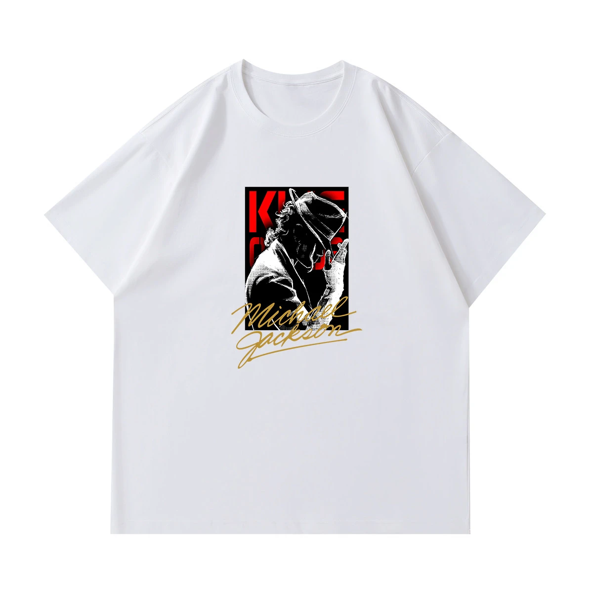 Michael Jackson's Journey To Stardom Michael Jackson American Print Short-Sleeved T-Shirt Pure Cotton Loose-Fitting Top
Michael Jackson's Journey To Stardom Michael Jackson American Print Short-Sleeved T-Shirt Pure Cotton Loose-Fitting Top