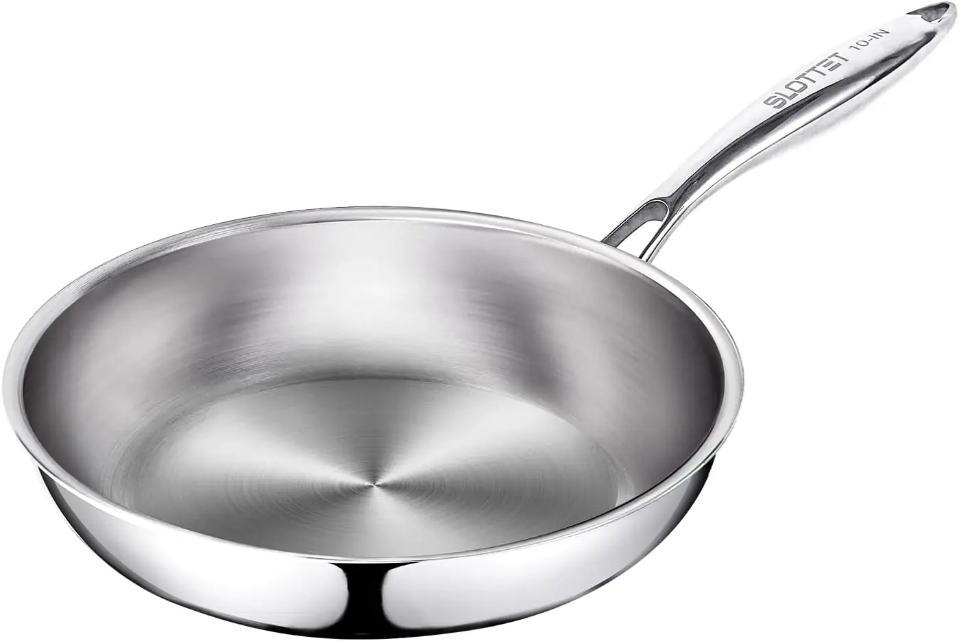 8 Inch Tri-Ply Stainless Steel Frying Pan, Full-Clad Skillet with Stay-Cool Handle, Induction Oven Safe, No Rivets
8 Inch Tri-Ply Stainless Steel Frying Pan, Full-Clad Skillet with Stay-Cool Handle, Induction Oven Safe, No Rivets