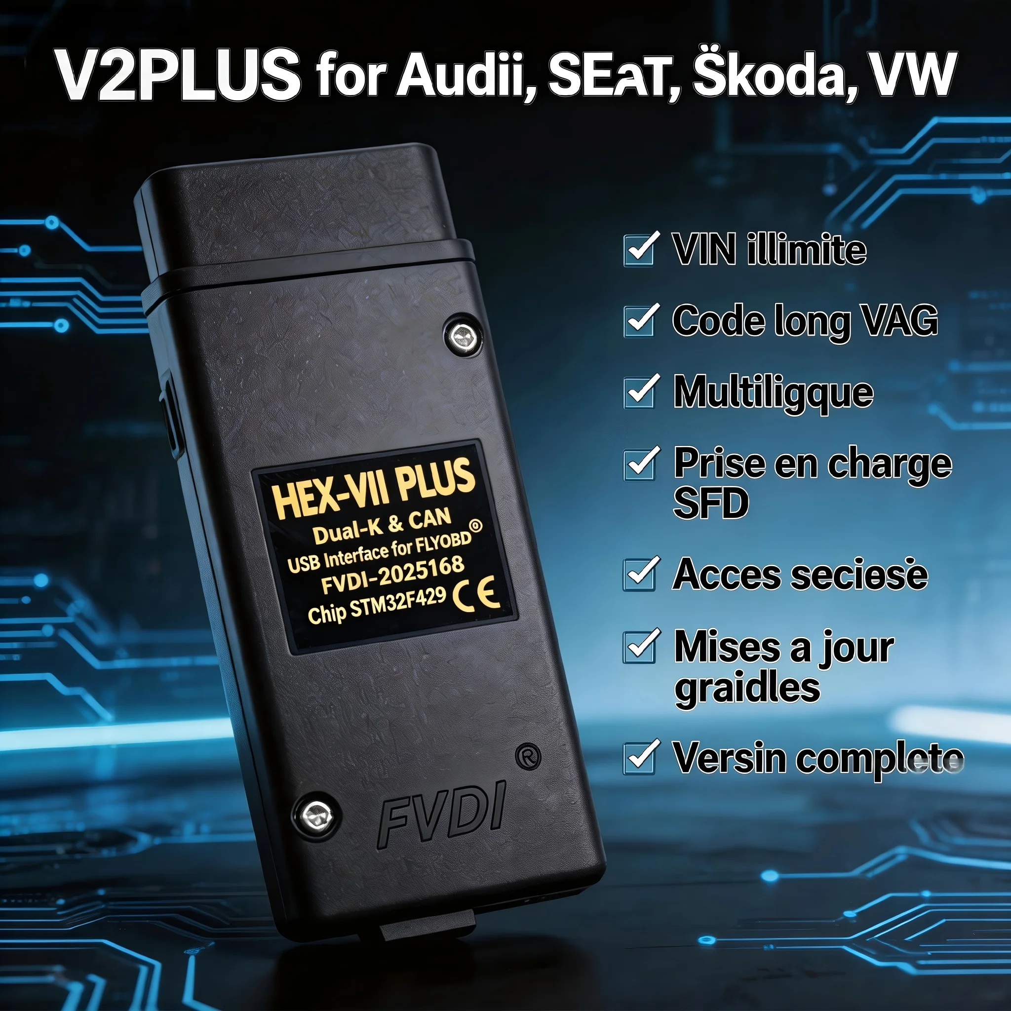 2025 VCDS-V2PLUS, неограниченное количество VINs, автоматическое сканирование, диагностические инструменты, кодирование VAG COM STM32F429 V25,4 для VW AUDI Skoda Seat
2025 VCDS-V2PLUS, неограниченное количество VINs, автоматическое сканирование, диагностические инструменты, кодирование VAG COM STM32F429 V25,4 для VW AUDI Skoda Seat