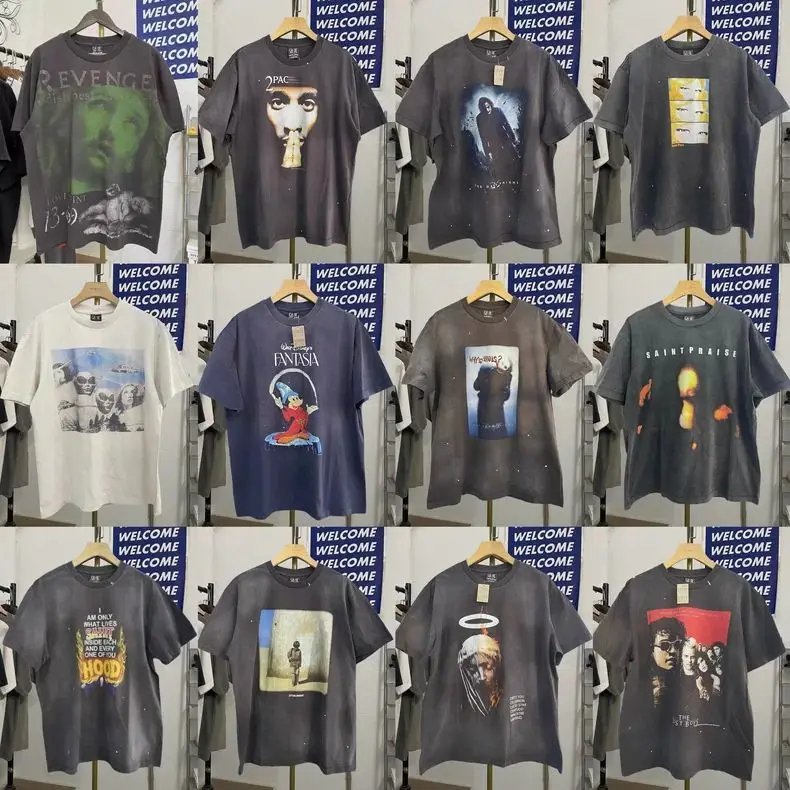 2025 New Vintage Washed Saint T Shirt Men Women Streetwear Graphics Logo Print Cotton Short Sleeve T-Shirts
2025 New Vintage Washed Saint T Shirt Men Women Streetwear Graphics Logo Print Cotton Short Sleeve T-Shirts