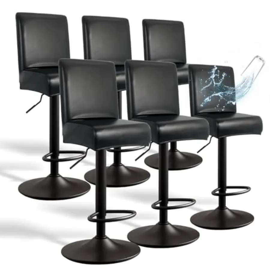 PU Leather Bar Stool Covers with Backs, 6 Pack Stretch Waterproof Bar Stool Chair Covers Washable and Comfortable Barstool Cove
PU Leather Bar Stool Covers with Backs, 6 Pack Stretch Waterproof Bar Stool Chair Covers Washable and Comfortable Barstool Cove