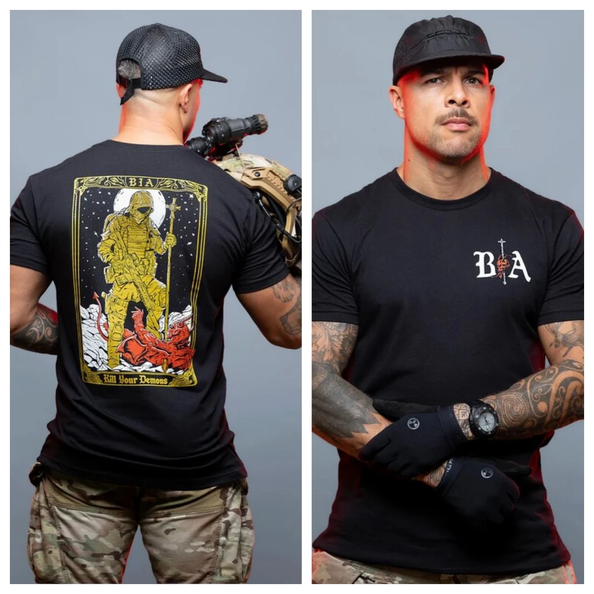Classic Brothers in Arms St. Michael Military Tactics T-Shirt Cotton Graphic Tee Men Women Summer Streetwear
Classic Brothers in Arms St. Michael Military Tactics T-Shirt Cotton Graphic Tee Men Women Summer Streetwear